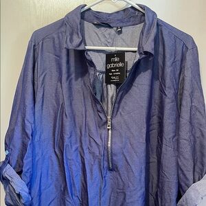 Mile Gabriele Purple Zip-Up dress